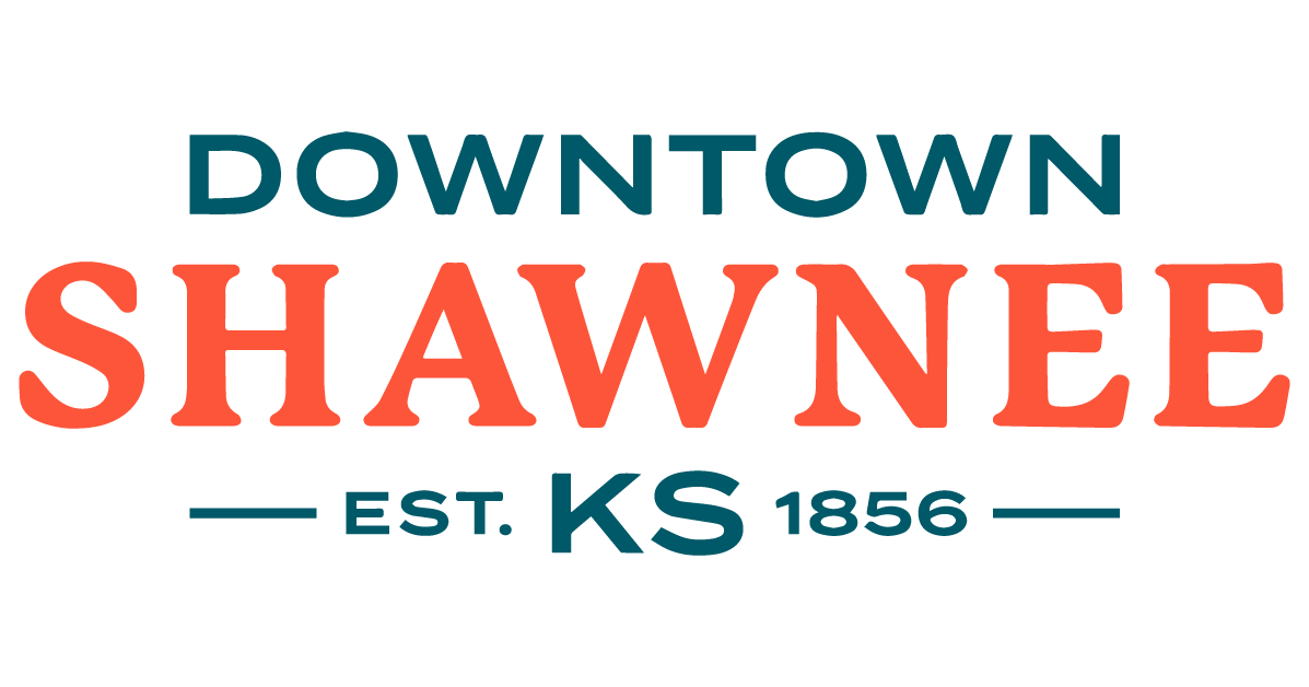 Downtown-Shawnee-Text-Logo---Teal-and-Orange
